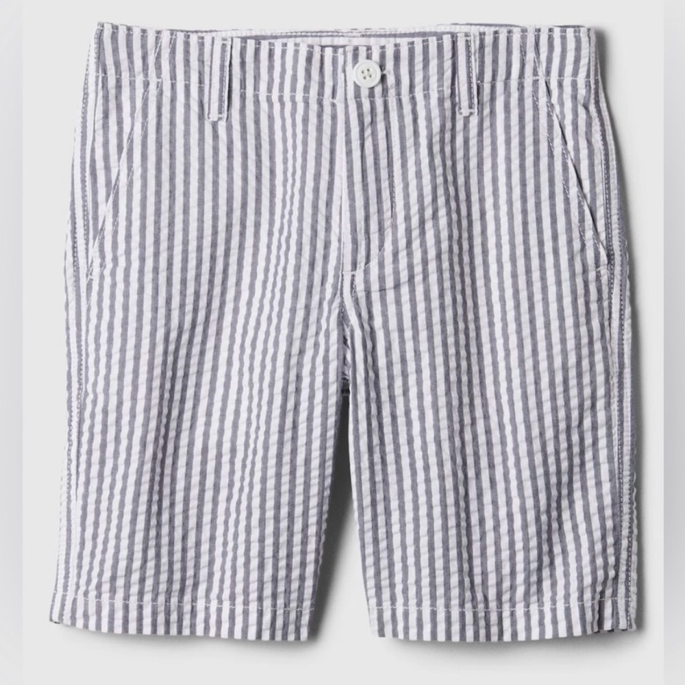 Gap Boys Seersucker Navy and White Stiped Boys Shorts Size 14 NWOT